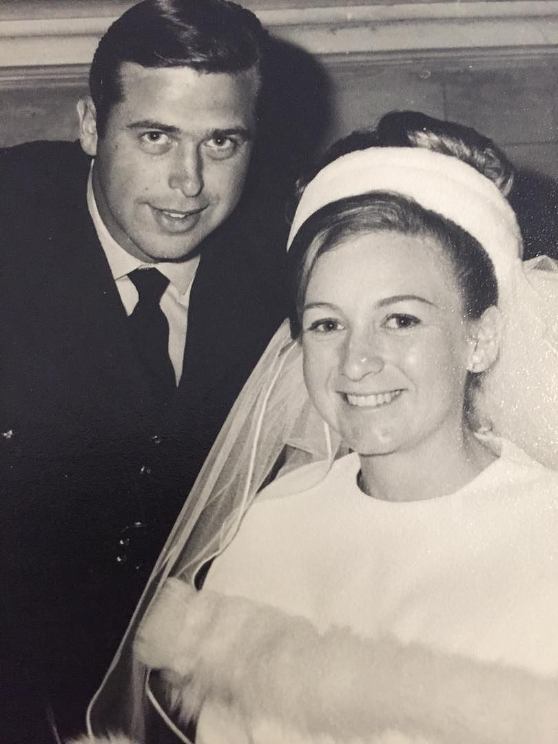 Sharon Fulton and Robert Fulton on their wedding day in 1967.