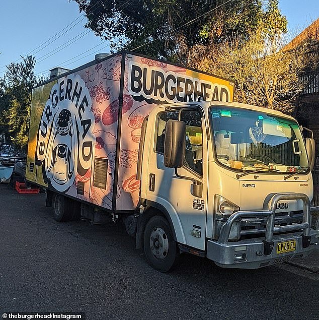Customers were reassured they could still get their hands on Burger Head's famous burgers and fried treats as the business will pivot to 'just the trucks' (pictured)