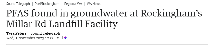 西澳地下水发现污染物，政府7年未处理，当局回应：没关系的（图） - 1