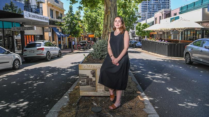 Subiaco resident Lily Wallis who lives in Subiaco which a survey has found is the most liveable place in Australia.