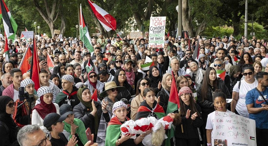 悉尼再次爆发亲巴勒斯坦集会！数千人涌上街头呼吁停战（组图） - 5