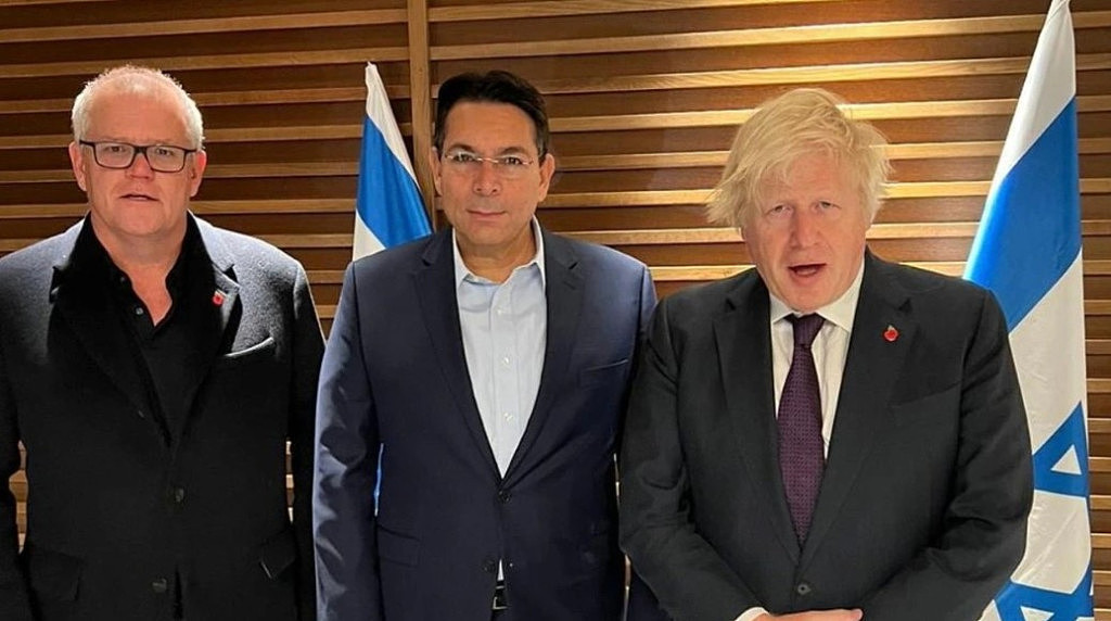 澳前总理莫里森到访以色列，英国前首相同行（组图） - 2