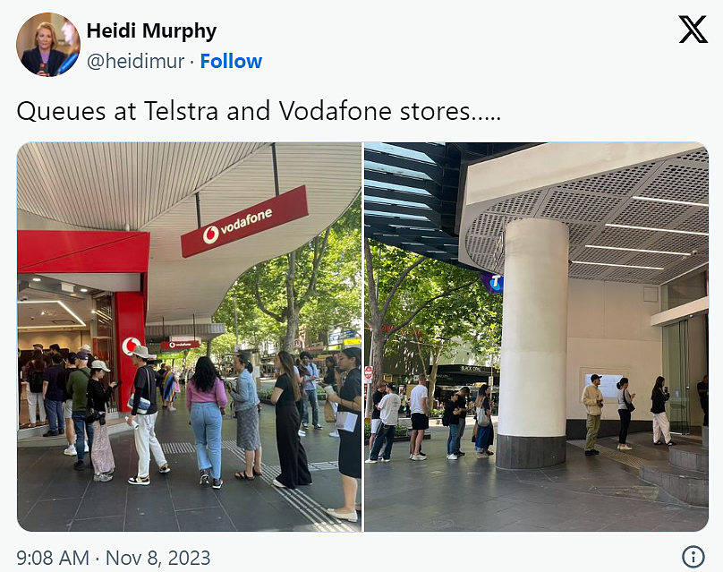 大量用户涌向Optus商店讨说法！悉尼门店爆发斗殴， Telstra和Vodaphone门口排起长队（组图） - 2
