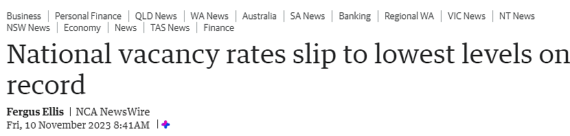 澳洲空置率降至历史最低，珀斯全澳倒二，租户将陷入绝境（组图） - 1