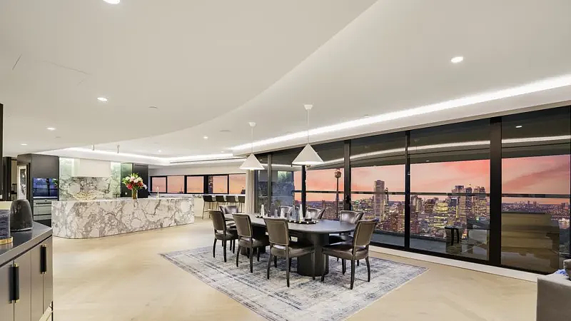 悉尼顶层公寓挂牌，要价$3200万！可360度欣赏海港美景，坐拥8车车库（组图） - 4