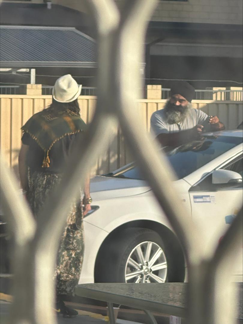 Former detainees were chatting with a taxi driver before five of them were taken to Perth Airport - bound for Sydney.