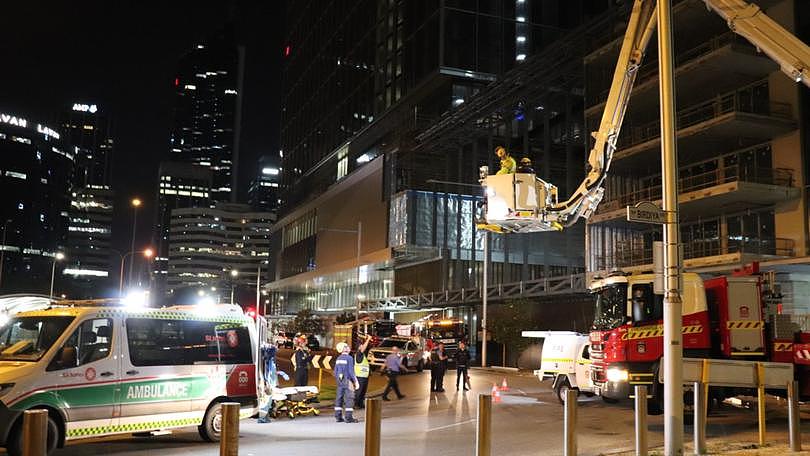 A man has been charged after climbing a crane, forcing emergency services into a dramatic rescue early on Wednesday morning.
