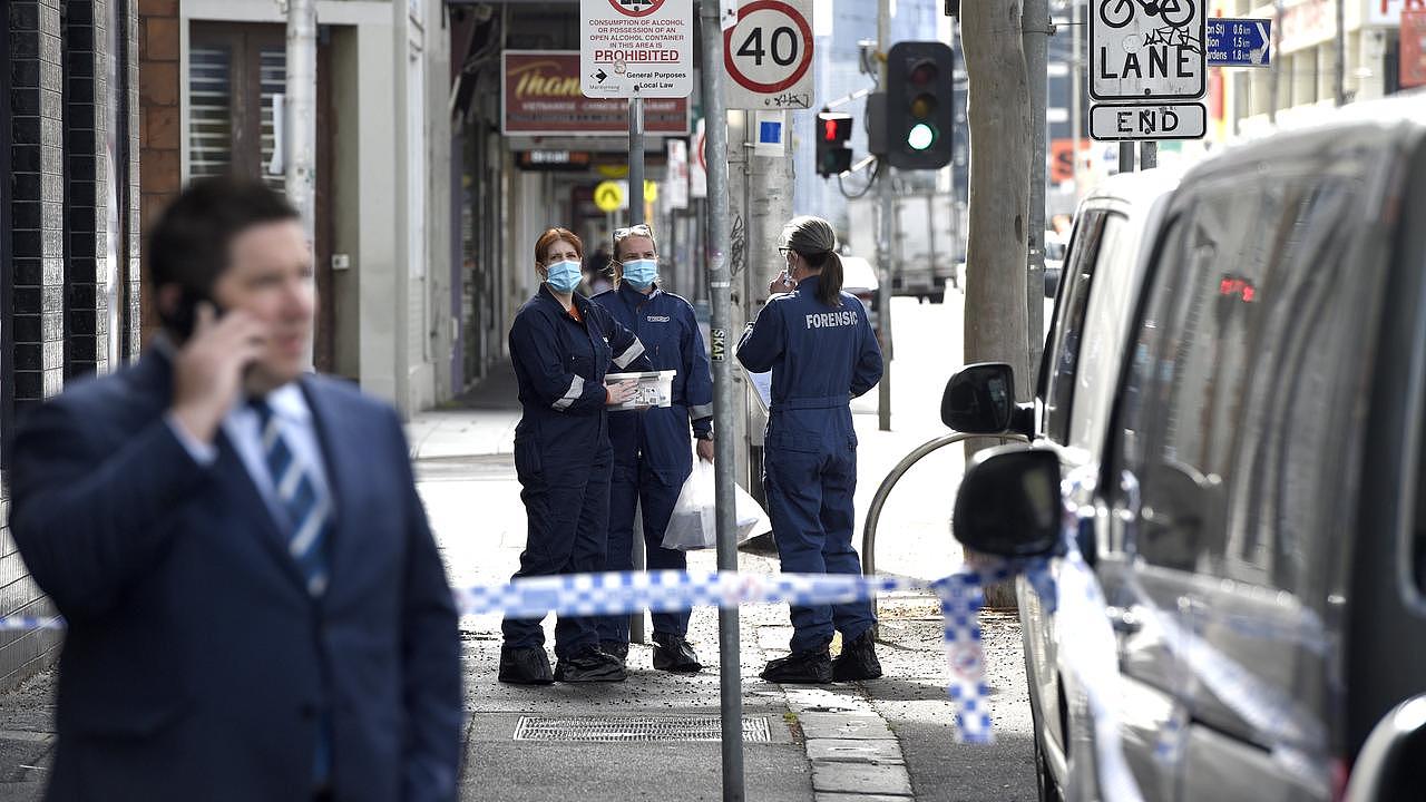 A 37-year-old woman was found stabbed to death inside a hostel in Footscray. Picture: NCA NewsWire / Andrew Henshaw