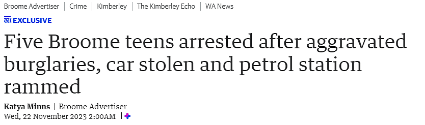 “不开门就对你不客气！”西澳5名青年闯入民居，威胁女住户，一连犯下两起入室盗窃（图） - 1