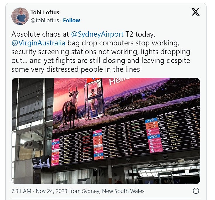 悉尼机场停电引发混乱！登机安检都受影响，旅客眼睁睁看着飞机离开（组图） - 3