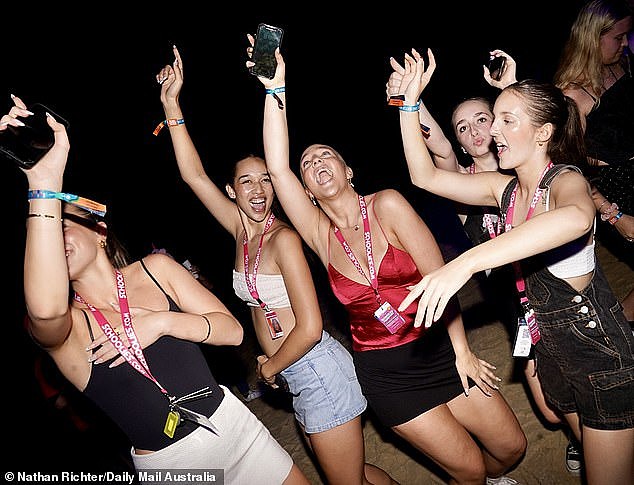 The worst fears of parents have been confirmed in a revealing TikTok video which grilled teenagers about what they planned to do at Schoolies Week - and most of it centres around sex, drugs and drinking to excess (the schoolies pictured here were not interviewed in the video)