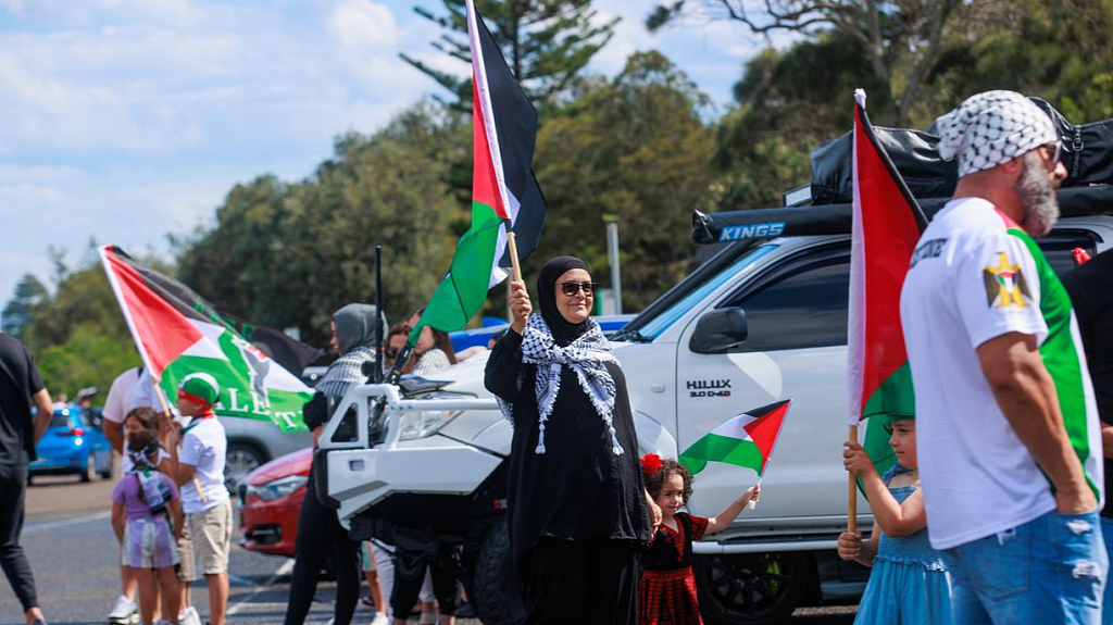 悉尼亲巴勒斯坦车队集结，上街示威！抗议队伍中包括小孩（组图） - 2