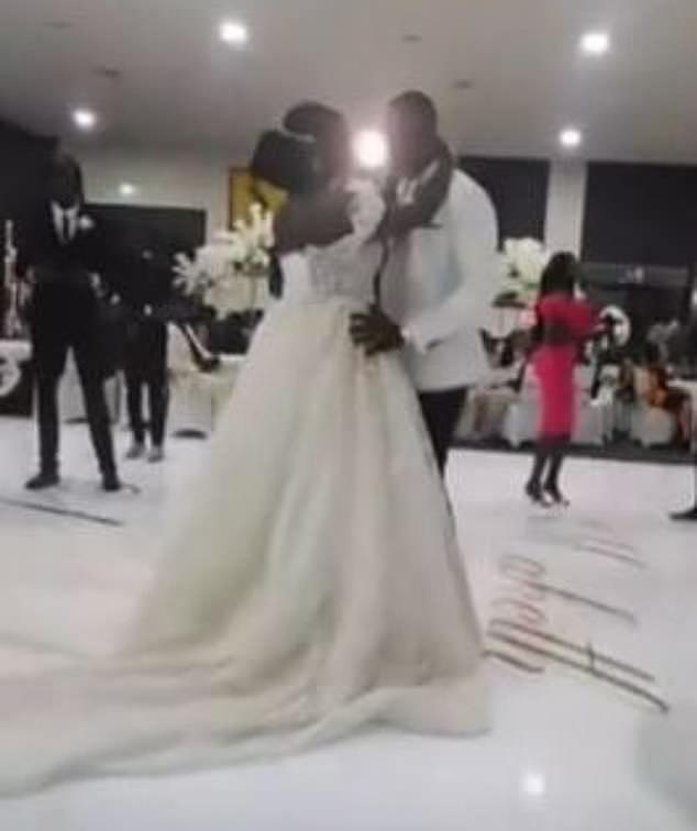 A Melbourne couple's wedding (pictured) descended into chaos after one of their guests was allegedly stabbed in the neck with a screwdriver by another