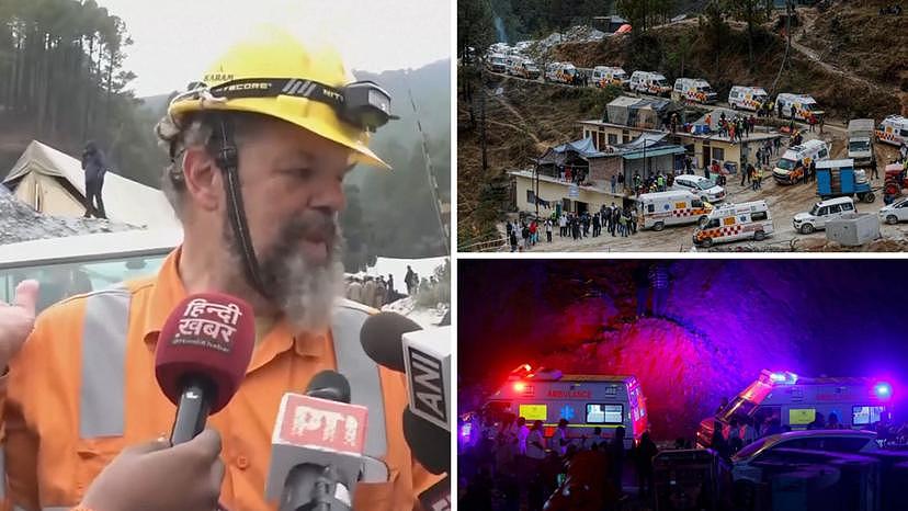 印度隧道坍塌致41人受困17天！澳男参与指导“奇迹救援”，坦言：内心慌得一批（组图） - 3