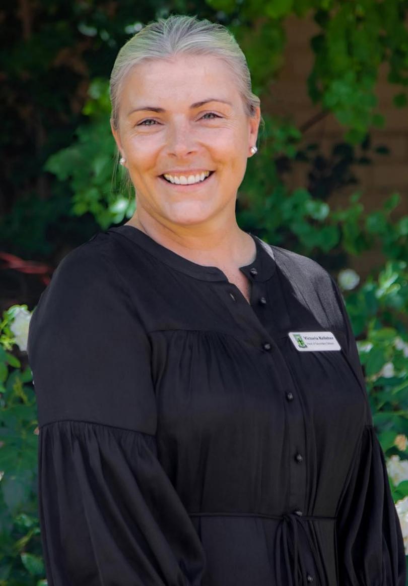 “Our current head of secondary school, Dr Victoria Kelleher, has resigned from her position and will not be returning to Penrhos in 2024,” the email from principal Kalea Haran said. Pictured is Dr Kelleher.