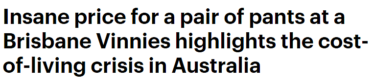 澳洲二手商店裤子标价过高引热议！网友：有些比全新的还贵（组图） - 1