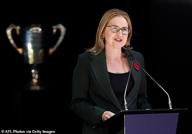 A government spokesperson claimed the salaries were 'consistent' with the Treaty Authority and Other Treaty Elements Act 2022 (pictured, Victorian premier Jacinta Allan)