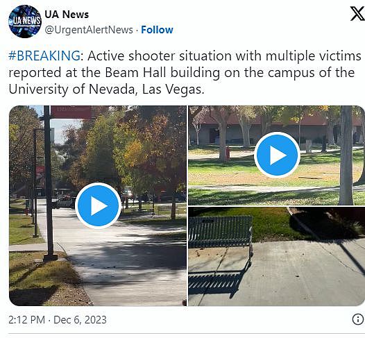 突发！多名受害者！内华达大学拉斯维加斯分校发生枪击案（组图） - 7