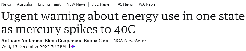 西澳将发布热浪警报，或致电力供应吃紧，当局提醒：居民应做这些改变（组图） - 1