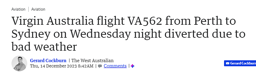 飞行遇极端天气！珀斯-悉尼航班改降，大批乘客滞留（图） - 1