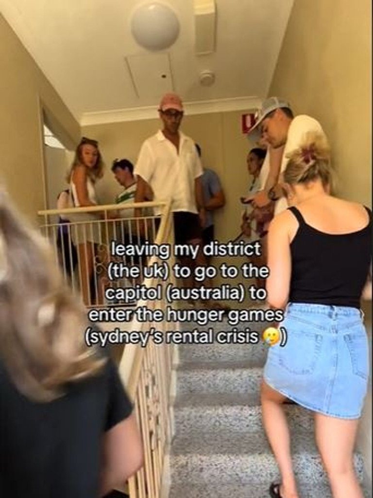 UK traveller Ellie documented her struggles trying to find a rental in Sydney. Picture: @thechaoticnomad/TikTok