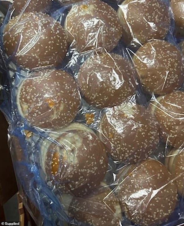 The workers allege that rats are seen 'almost daily' and that they have been caught 'nibbling' on the burger buns (pictured)