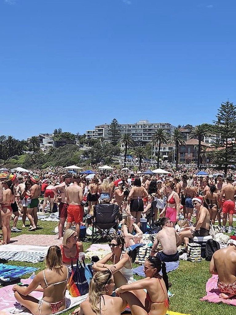 Thousands flocked to Bronte Beach on Christmas Day. Picture: Supplied