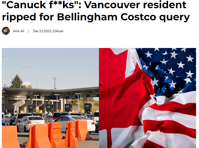 加国人不配来这里！美国居民怒斥加拿大人跨境大采购，Costco加油站都被掏空了！道路超市拥堵不堪...（组图） - 1