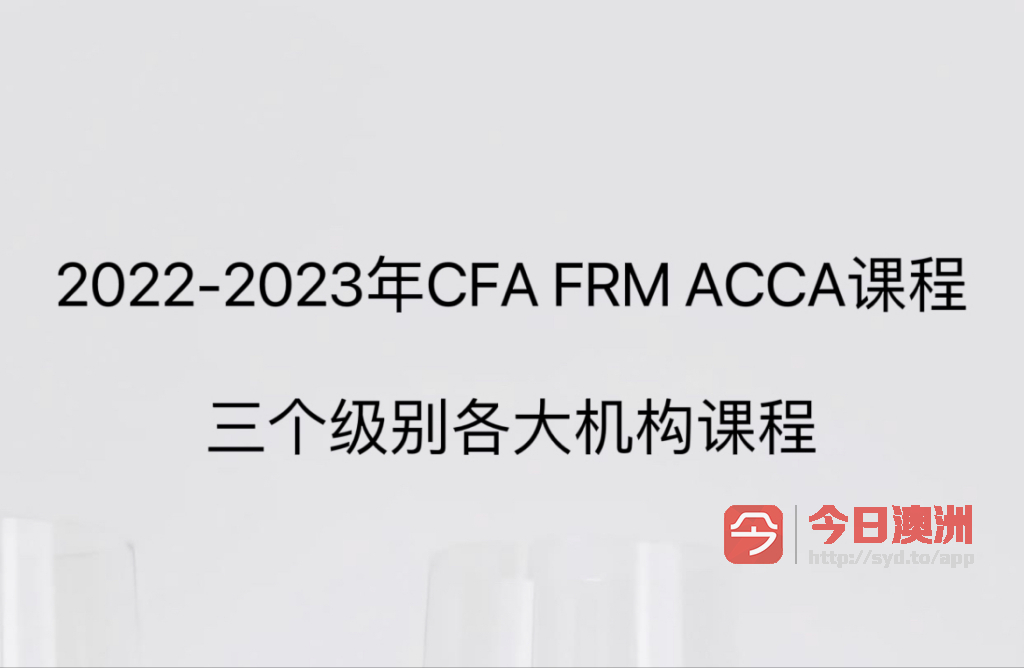 2023年CFA FRM ACCA CPA最新网课资料  送500G数据分析视频