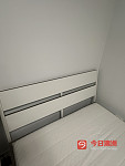 IKEA 白色床架 带床骨架 double bed