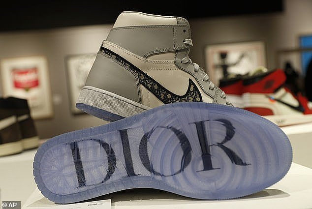 A man lost $30,000 after he bought a fake pair of Dior X Air Jordan 1 sneakers (pictured) from a teenager