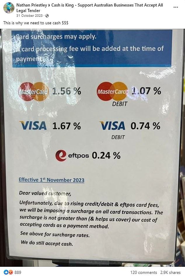 This Facebook post stirred a strong reaction from those opposing the push towards a cashless society