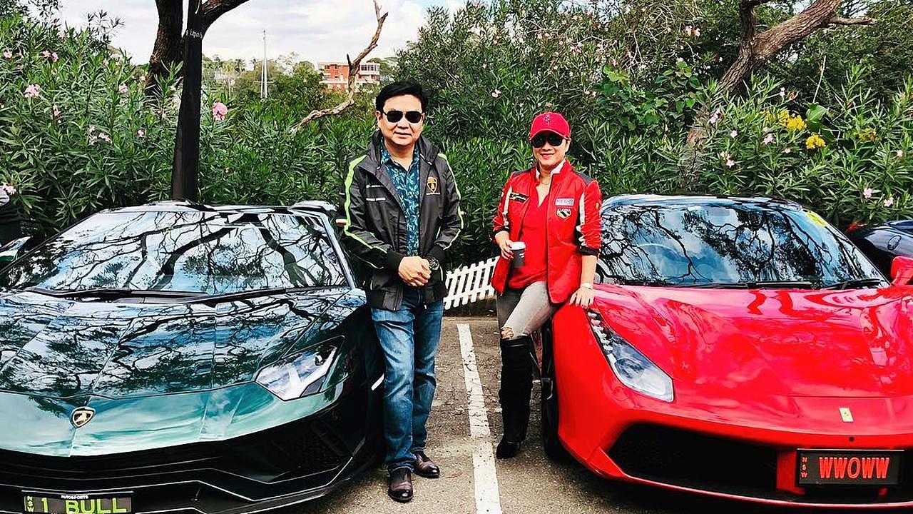Cabramatta East Day and Night pharmacy owner Ben Huynh and wife Le Thach, who runs Supercars Australia. Picture: Instagram