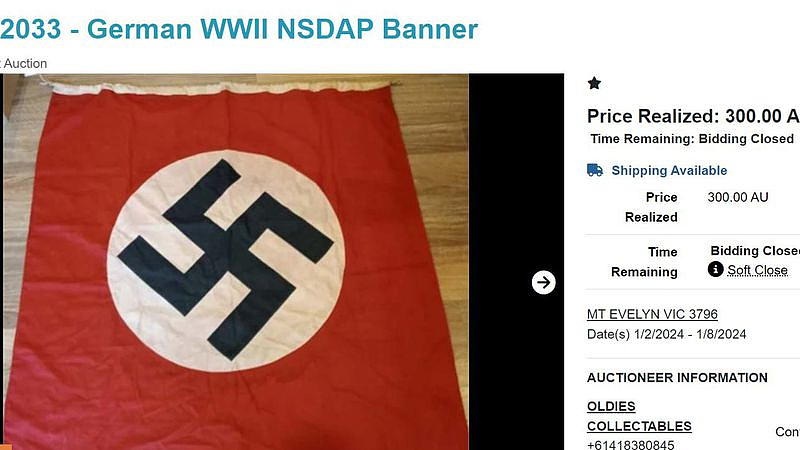 纳粹禁令明日生效，墨尔本收藏店匆忙拍卖纳粹文物！老板：我卖的是历史（组图） - 3