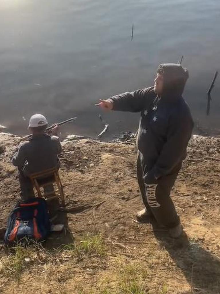 He claims they are not allowed to fish there because they are “Chinese”.