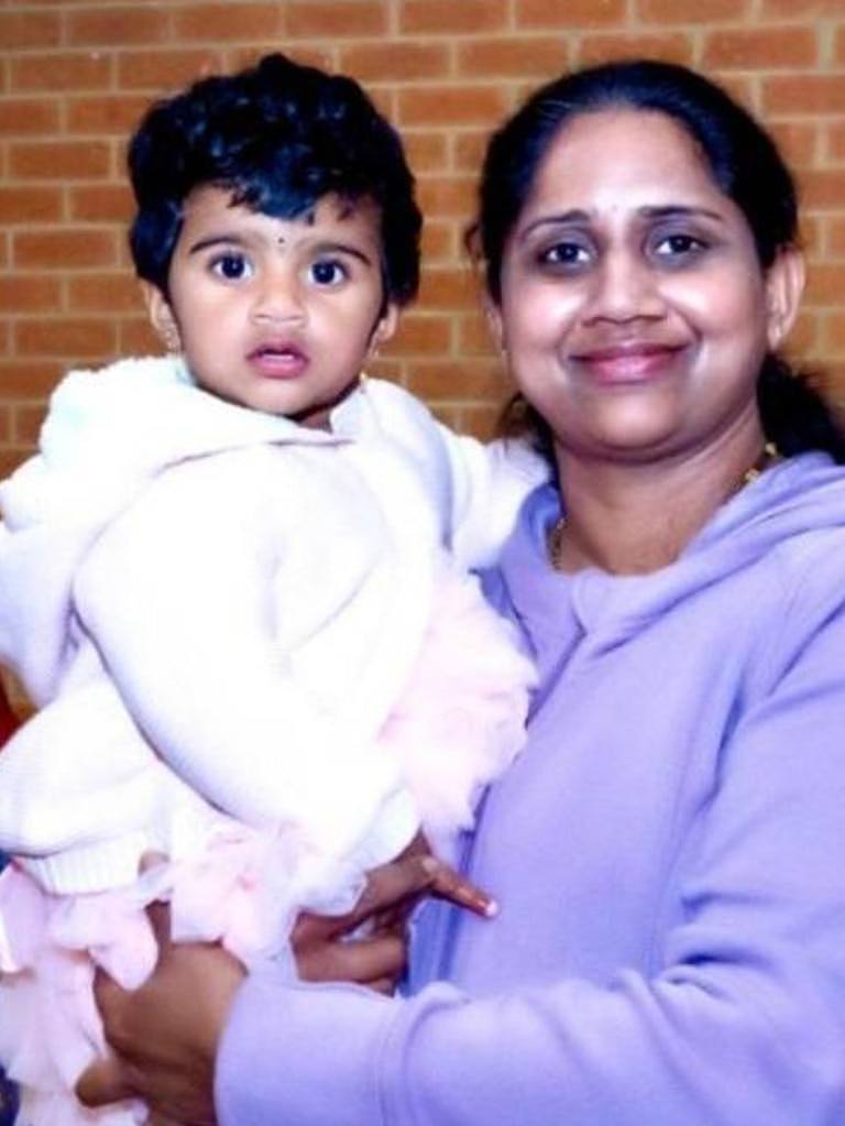 Rishwika Salibindla with her mum Sravandhi Thirumalareddy.
