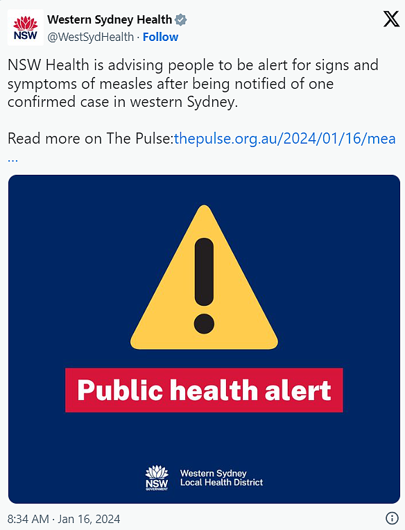 亚洲麻疹旅客返回悉尼，引发健康警报！去过这些地方请留意症状（组图） - 2