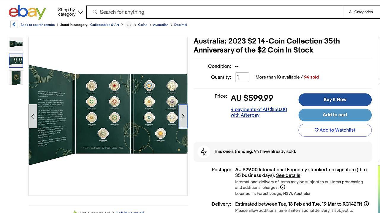 The value of the sets has skyrocketed. Picture: eBay