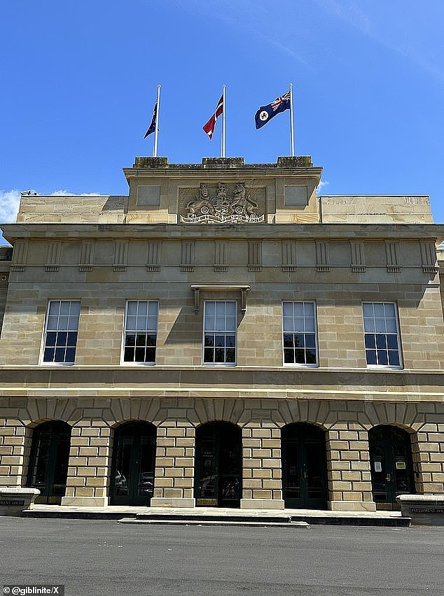 Critics were quick to point out the Aboriginal flag had been removed while Australian and Tasmanian flags had remained