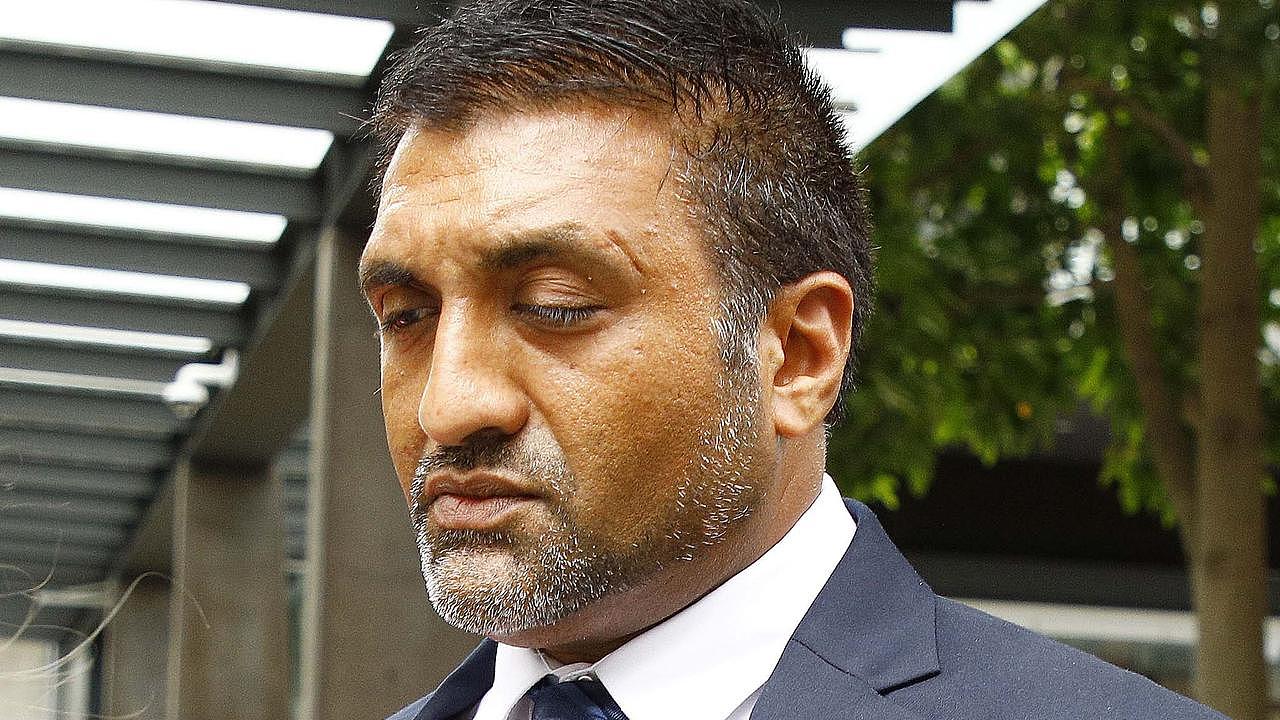 Pratik Shah leaves the Brisbane Magistrates Court after appearing in court on sexual assault charges. Picture: NCA NewsWire/Tertius Pickard