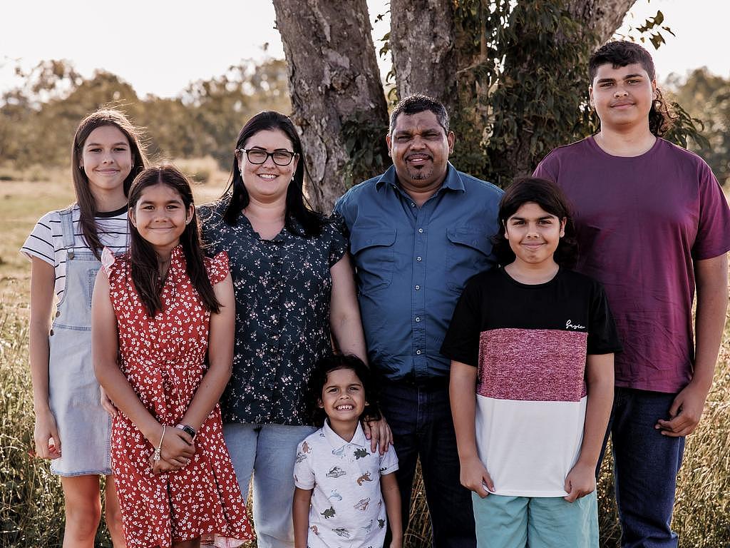 Queensland teenager Corrine Lee-Cheu (left), pictured with Sienna, Jodie, Liam, Monty, Tristin and Damian, took her own life in September last year. Photo: Denim & Lace Photography.