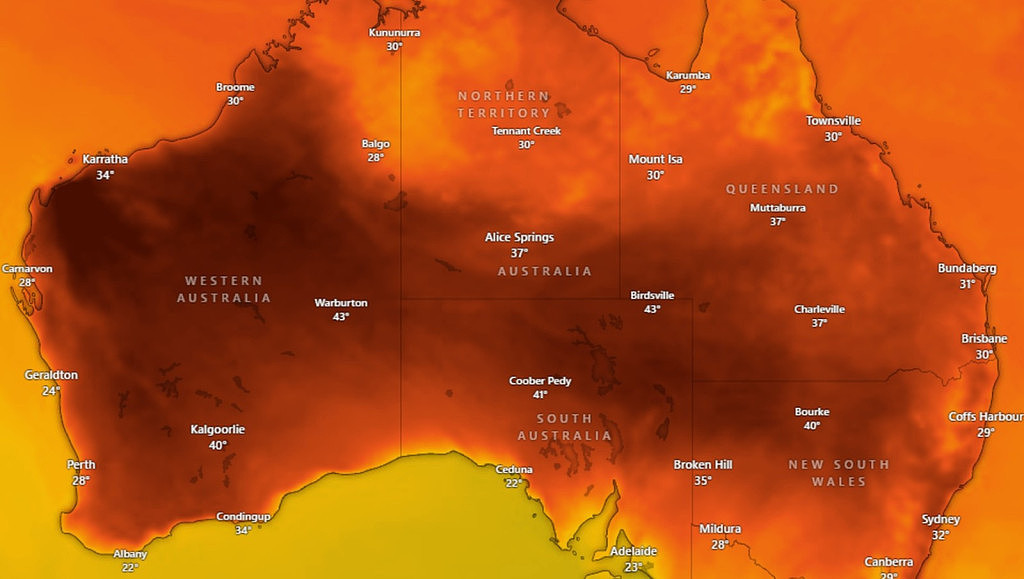 最高气温50度！热浪炙烤澳洲，多地开启“火炉模式”（组图） - 2