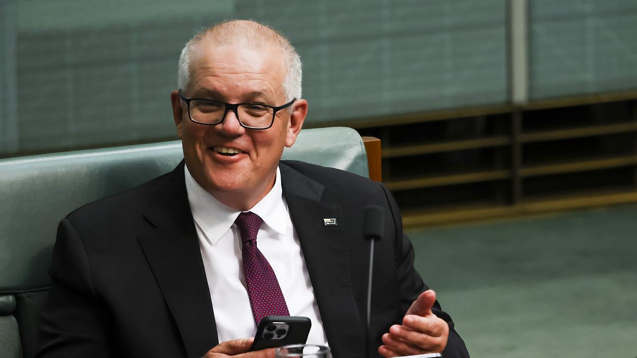 Mr Morrison was relegated to the backbench after last May’s election loss. Picture: NCA NewsWire/ Dylan Robinson
