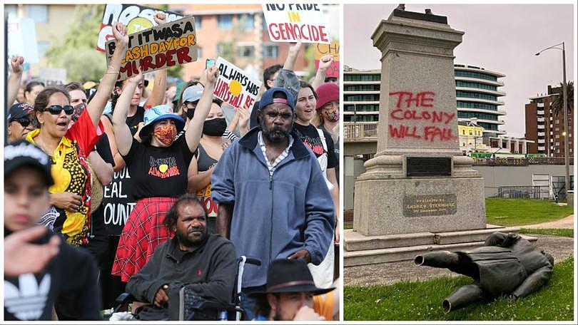 Invasion Day rally organisers have warned against vandalising colonial statues.