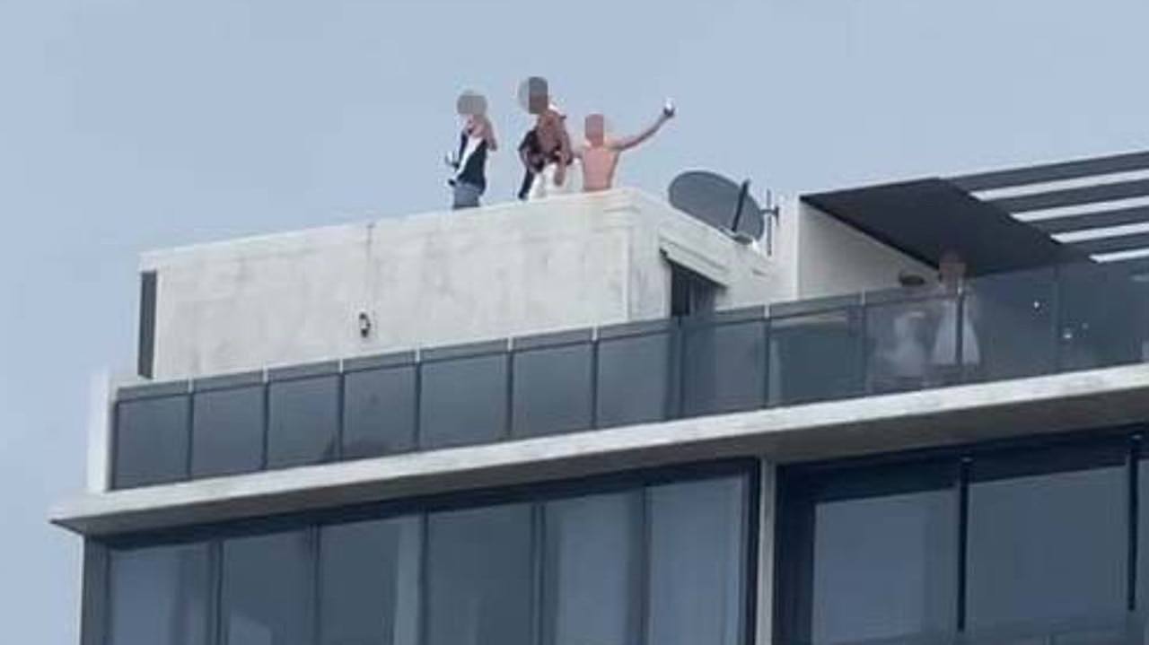 Police were called about drunken revellers causing a disturbance at a luxury apartment block on the Gold Coast.