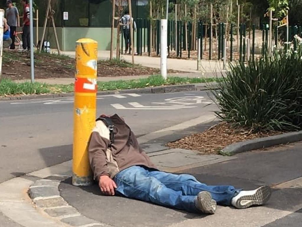 A drug user is unconscious outside the medically supervised injecting centre in North Richmond.