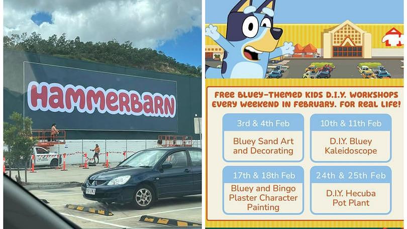 A Perth Bunnings Warehouse store will join six around the country in getting a Bluey-style makeover.