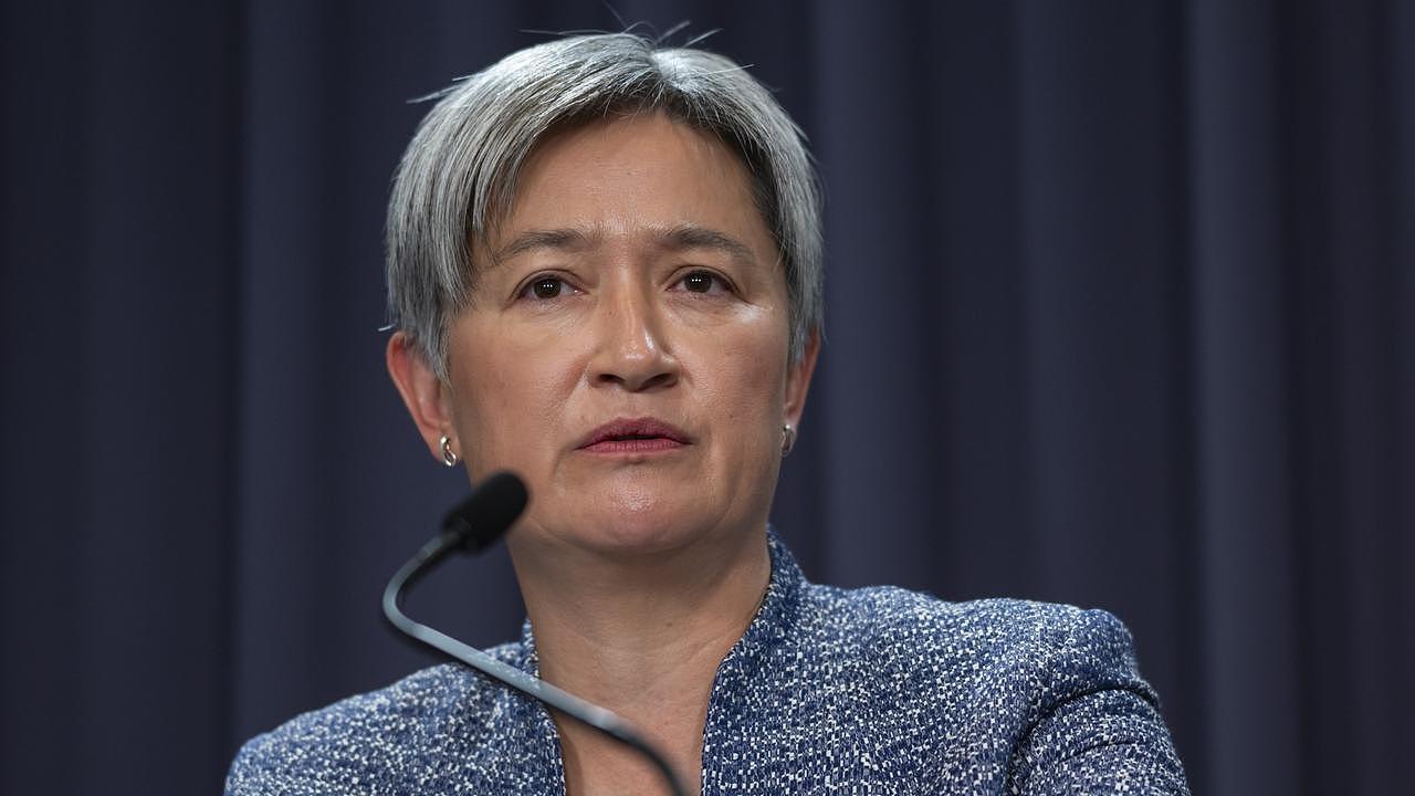 Foreign Minister Penny Wong says Australia takes the allegations against UNRWA staff seriously but cited the lack of alternatives for humanitarian aid in Gaza. Picture: NCA NewsWire / Martin Ollman