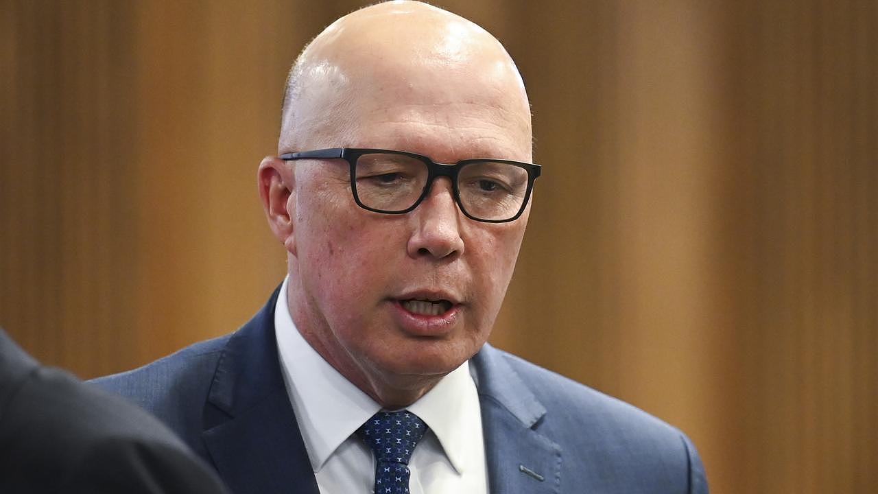 Opposition Leader Peter Dutton said Senator Wong should be sacked if she resumed the funding. Picture: NCA NewsWire / Martin Ollman