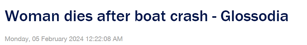 悉尼船只撞上河岸，1名女子当场死亡，1人受伤送医（图） - 1